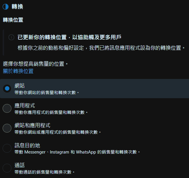 圖/FB 廣告投放教學-設定廣告轉換