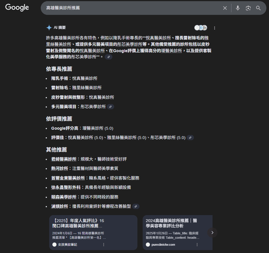 AEO 的成效主要放在 AI 收錄或引用狀況